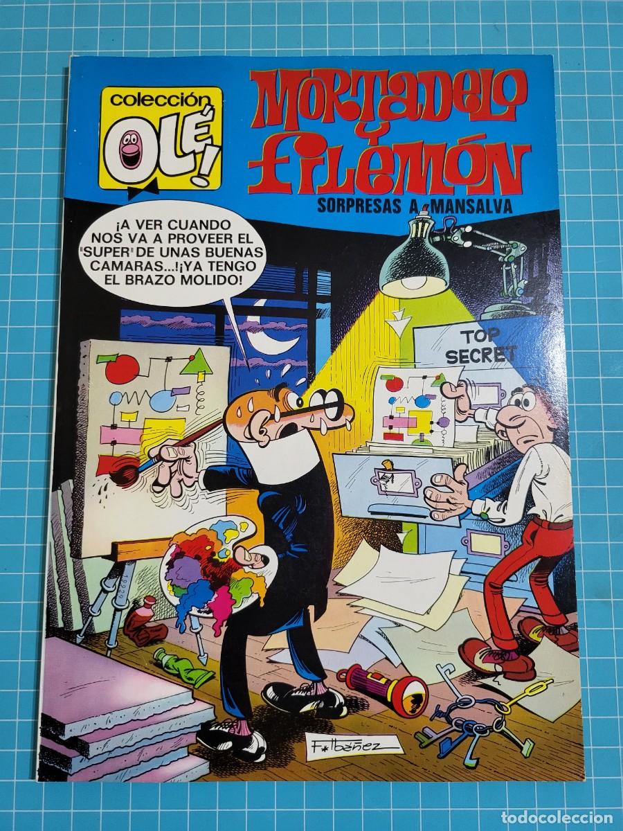Tebeos: Ol&eacute;, Mortadelo y Filem&oacute;n. N &ordm; 91. N&uacute;mero en el lomo, 1&ordf; edici&oacute;n 11, bolsa 4, Al.