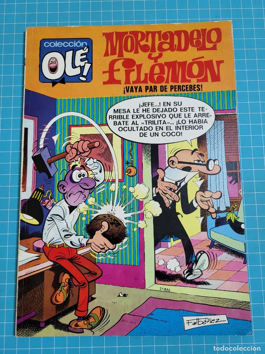 Tebeos: Ol&eacute;, Mortadelo y Filem&oacute;n. N &ordm; 98. N&uacute;mero en el lomo, 1&ordf; edici&oacute;n 11, bolsa 5, Al.