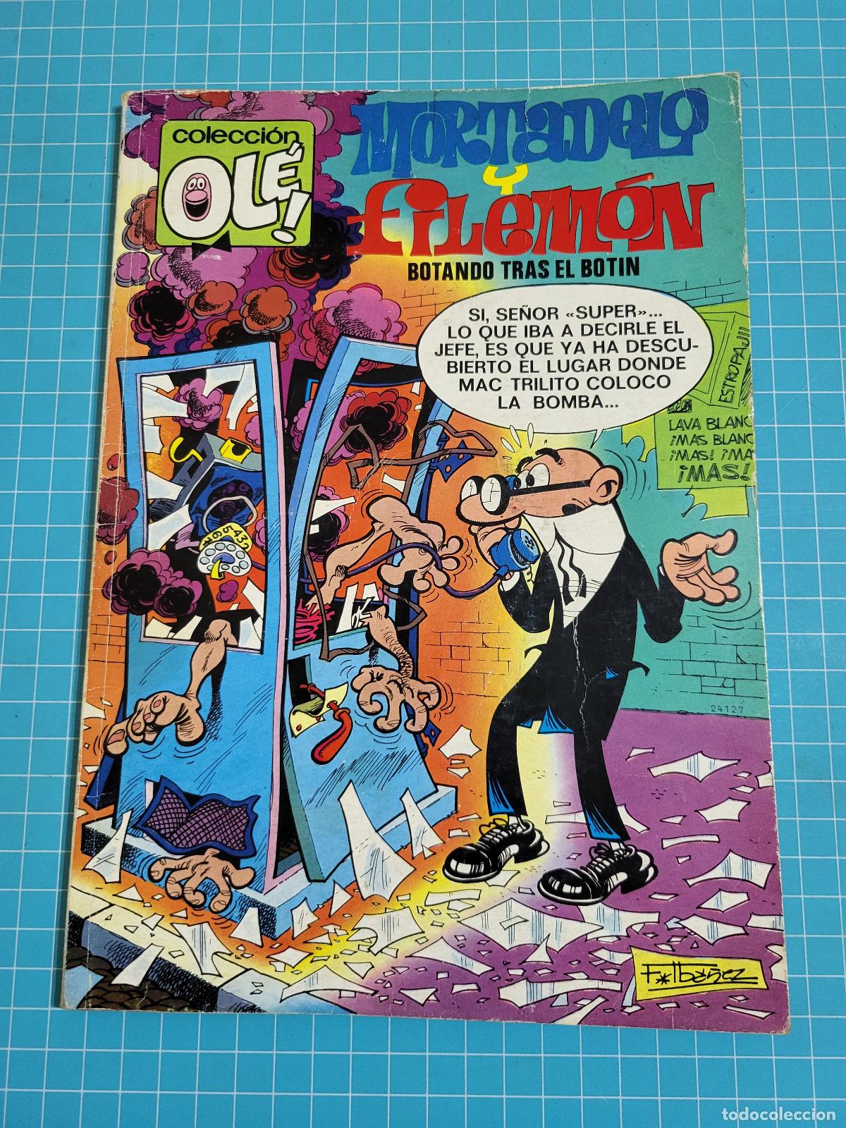 Tebeos: Ol&eacute;, Mortadelo y Filem&oacute;n. N &ordm; 102. N&uacute;mero en el lomo, 1&ordf; edici&oacute;n 11, bolsa 5, Al.