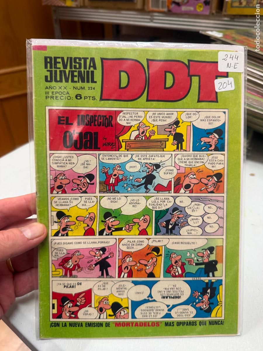 Tebeos: ddt editorial bruguera numero 244