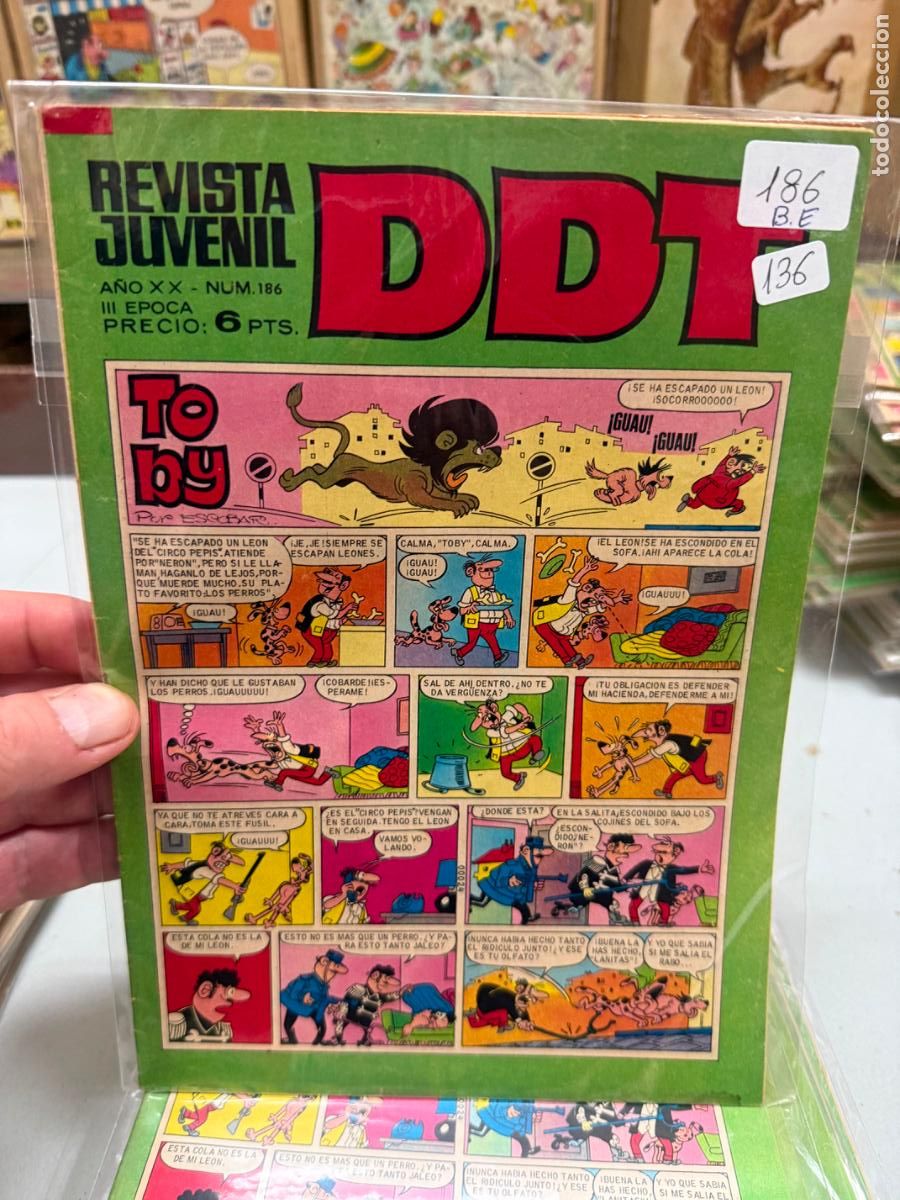 Tebeos: ddt editorial bruguera numero 186