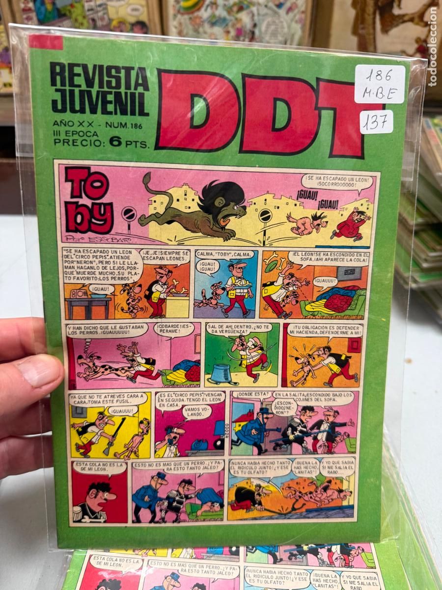 Tebeos: ddt editorial bruguera numero 186