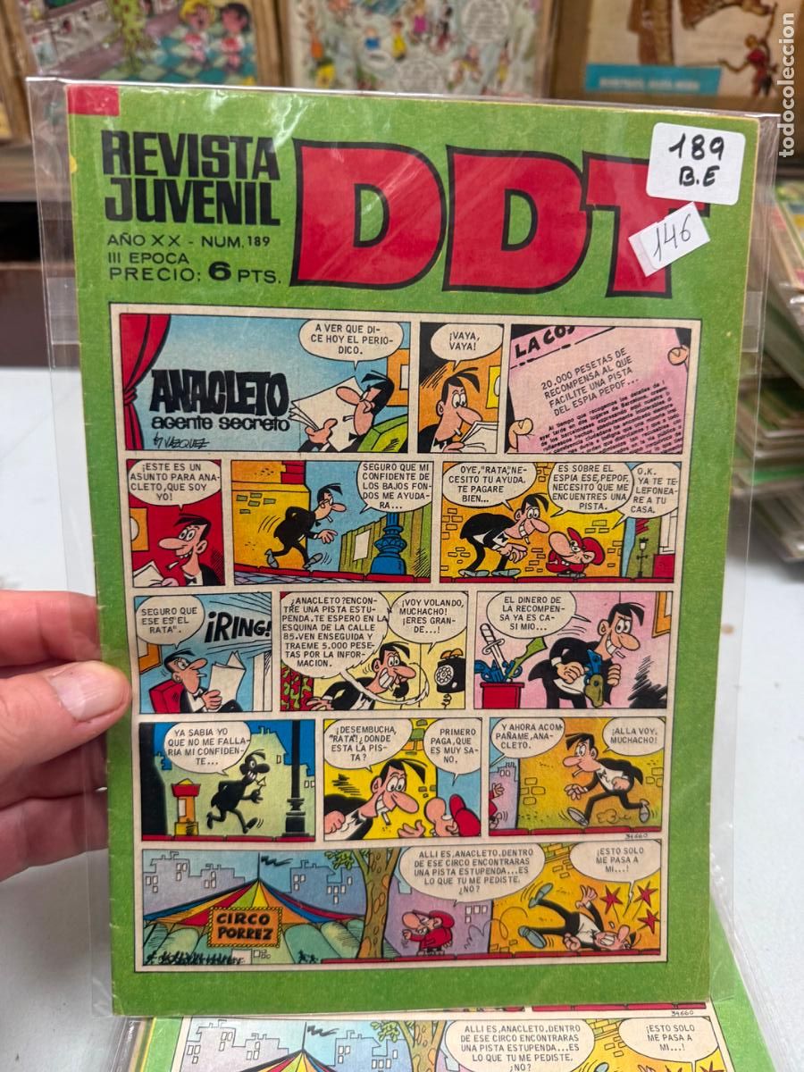 Tebeos: ddt editorial bruguera numero 189