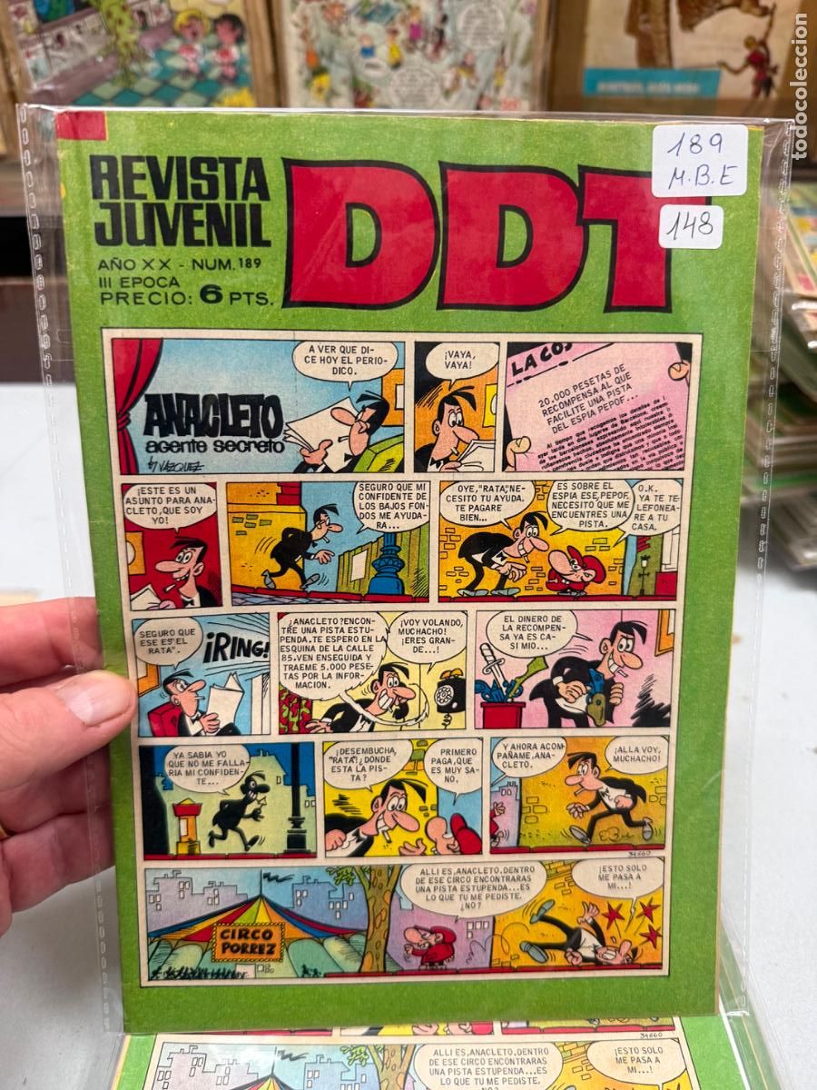 Tebeos: ddt editorial bruguera numero 189