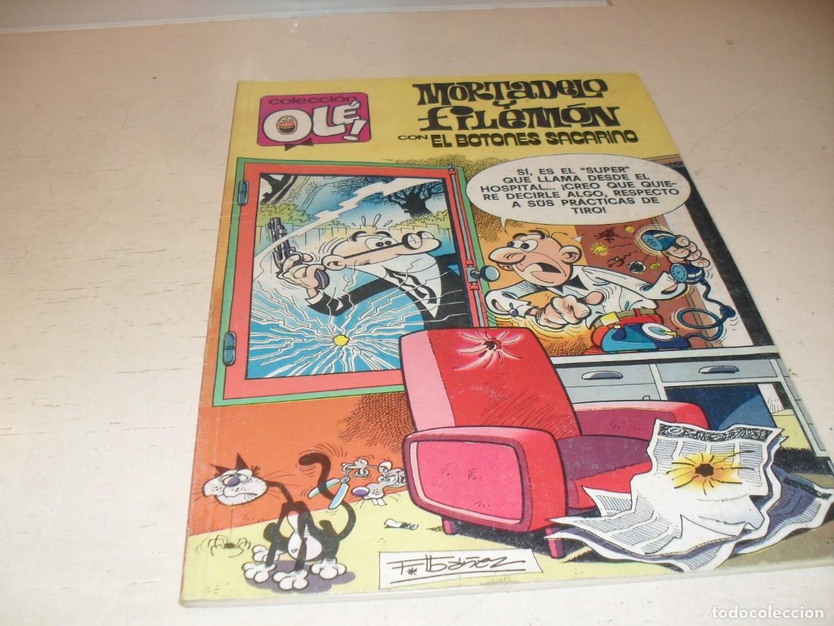Tebeos: OLE N&ordm; 194,MORTADELO,CON EL BOTONES SACARINO,DE 417,2&ordf; EDICION,EDICIONES B,1987