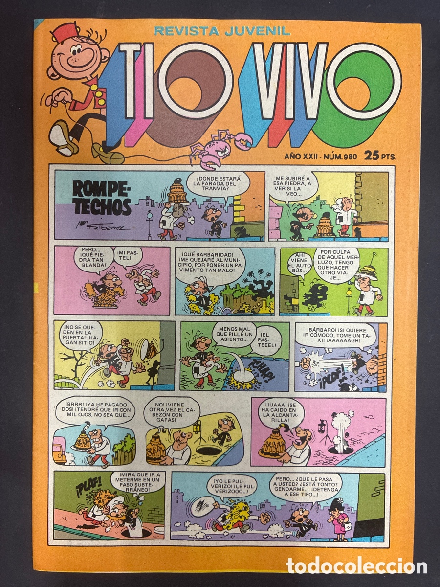 Tebeos: COMIC COLECCION TIO VIVO N&ordm; 980 EDITORIAL BRUGUERA