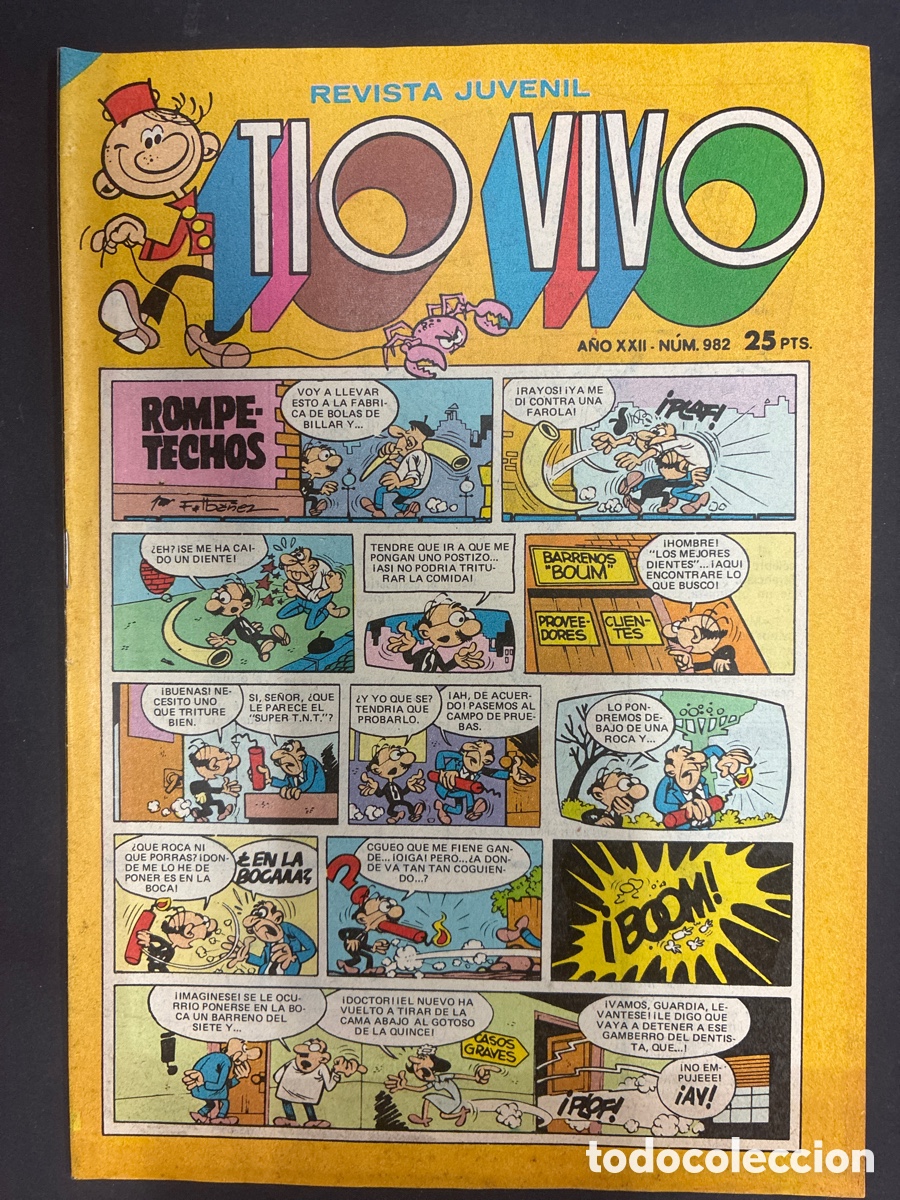 Tebeos: COMIC COLECCION TIO VIVO N&ordm; 982 EDITORIAL BRUGUERA