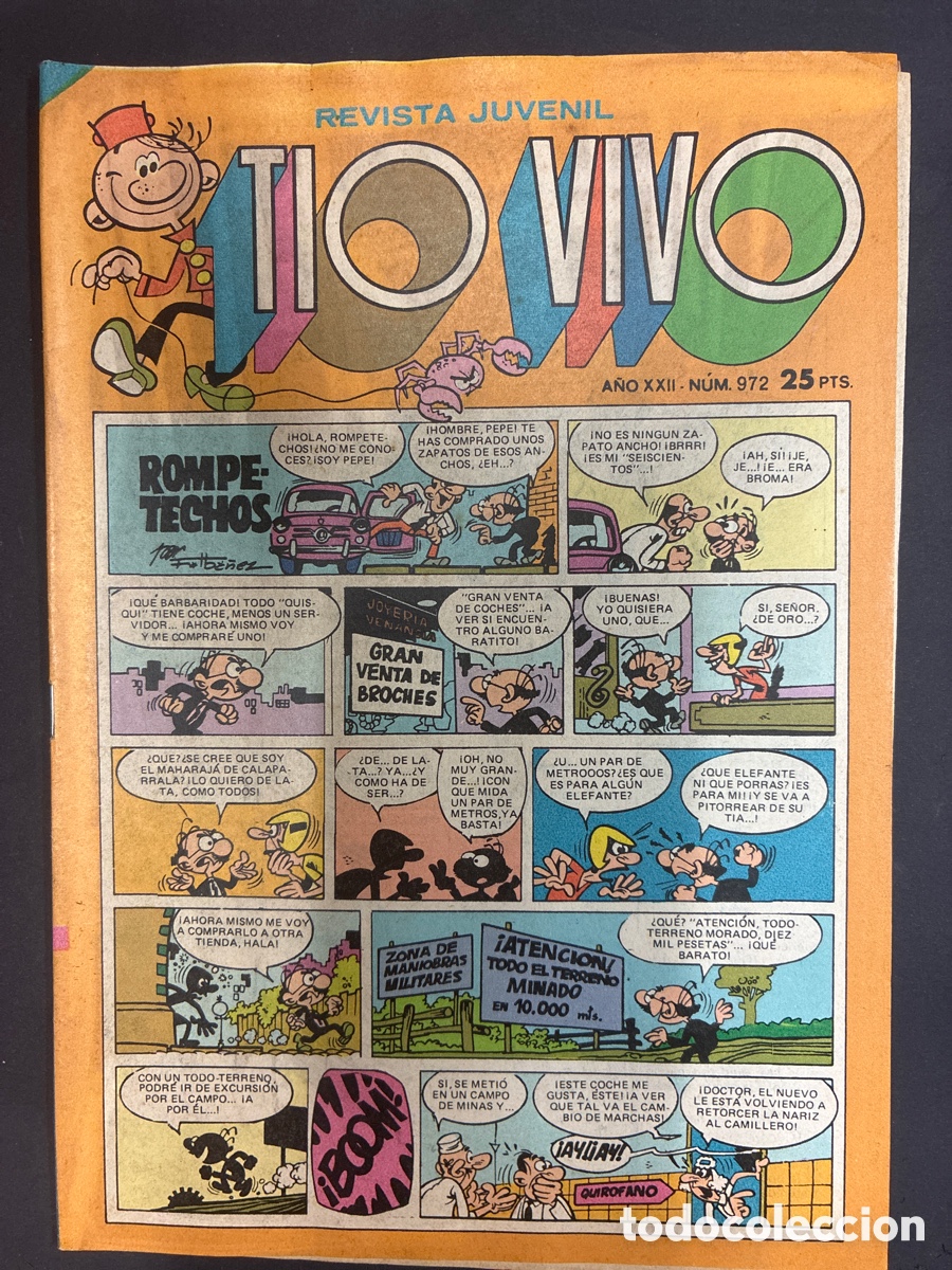 Tebeos: COMIC COLECCION TIO VIVO N&ordm; 972 EDITORIAL BRUGUERA