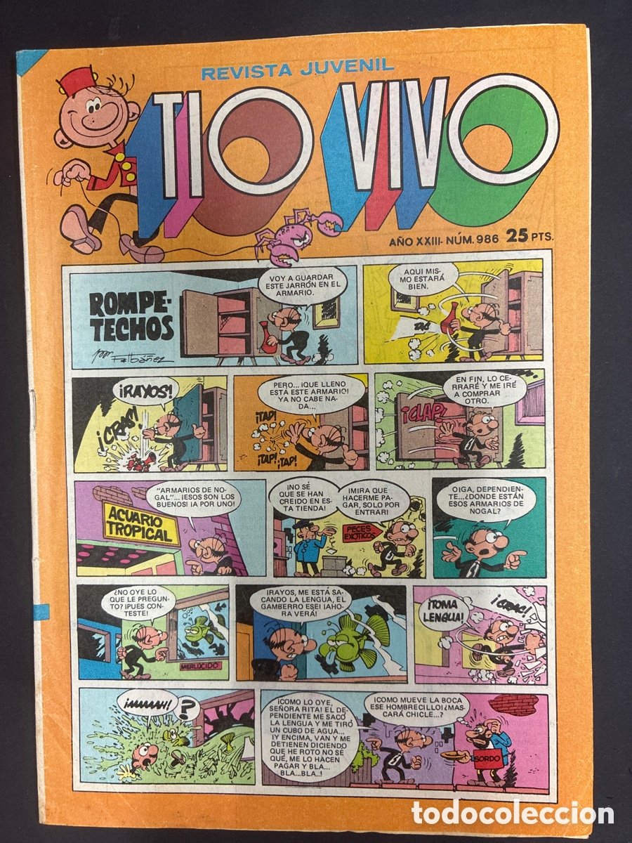 Tebeos: COMIC COLECCION TIO VIVO N&ordm; 986 EDITORIAL BRUGUERA