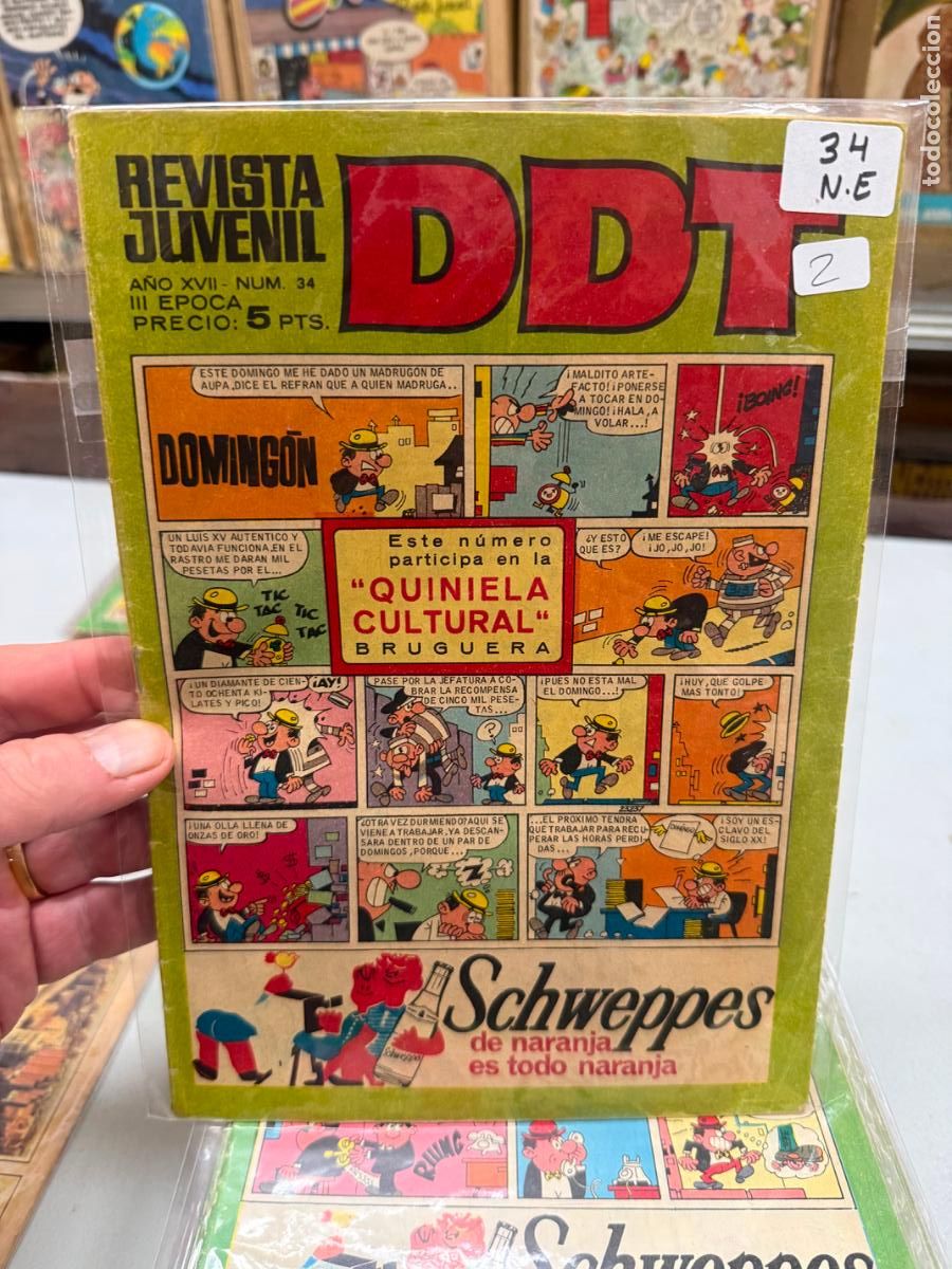 Tebeos: ddt editorial bruguera numero 34