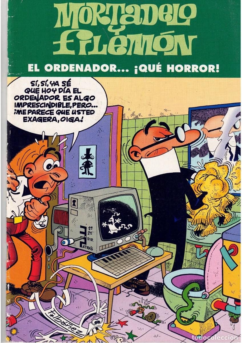 Tebeos: Mortadelo y Filem&oacute;n. El ordenador, qu&eacute; horror.
