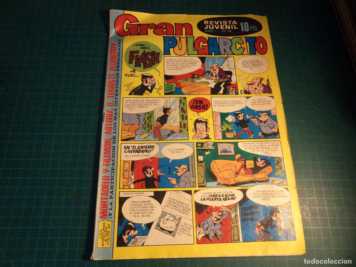 Tebeos: Gran Pulgarcito. N&ordm; 42. Bruguera.