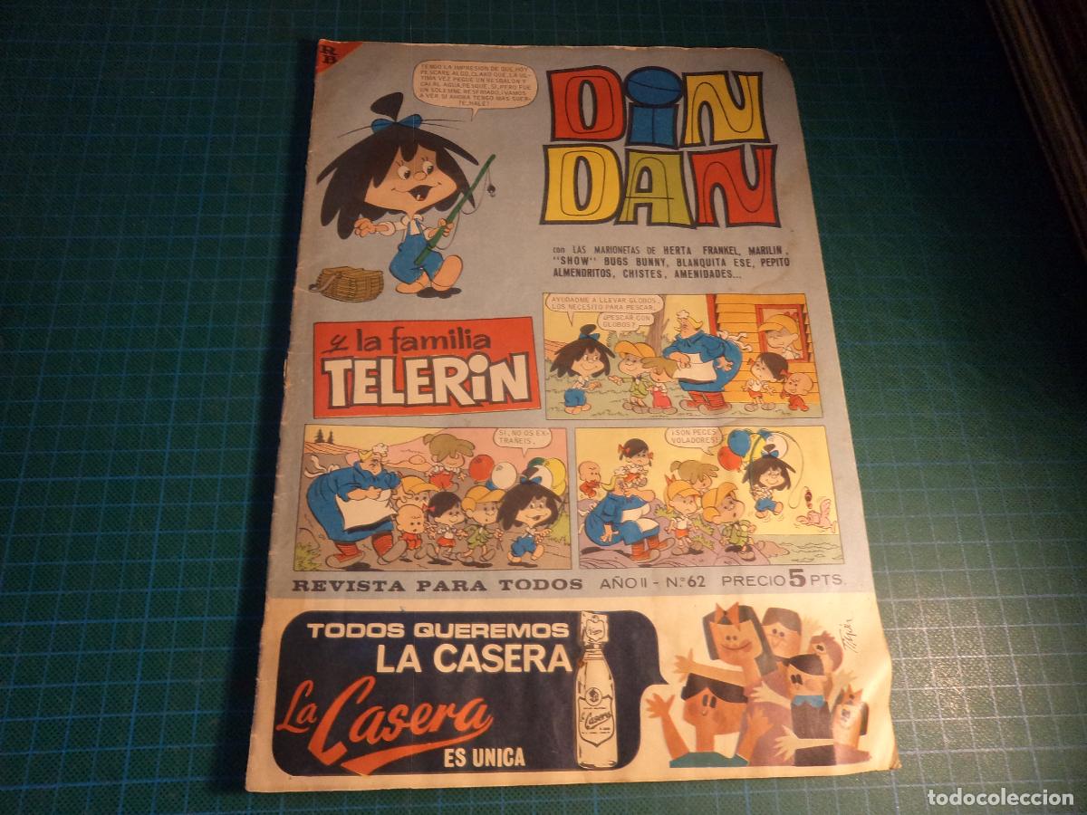 Tebeos: Din Dan. N&ordm; 62. Bruguera.