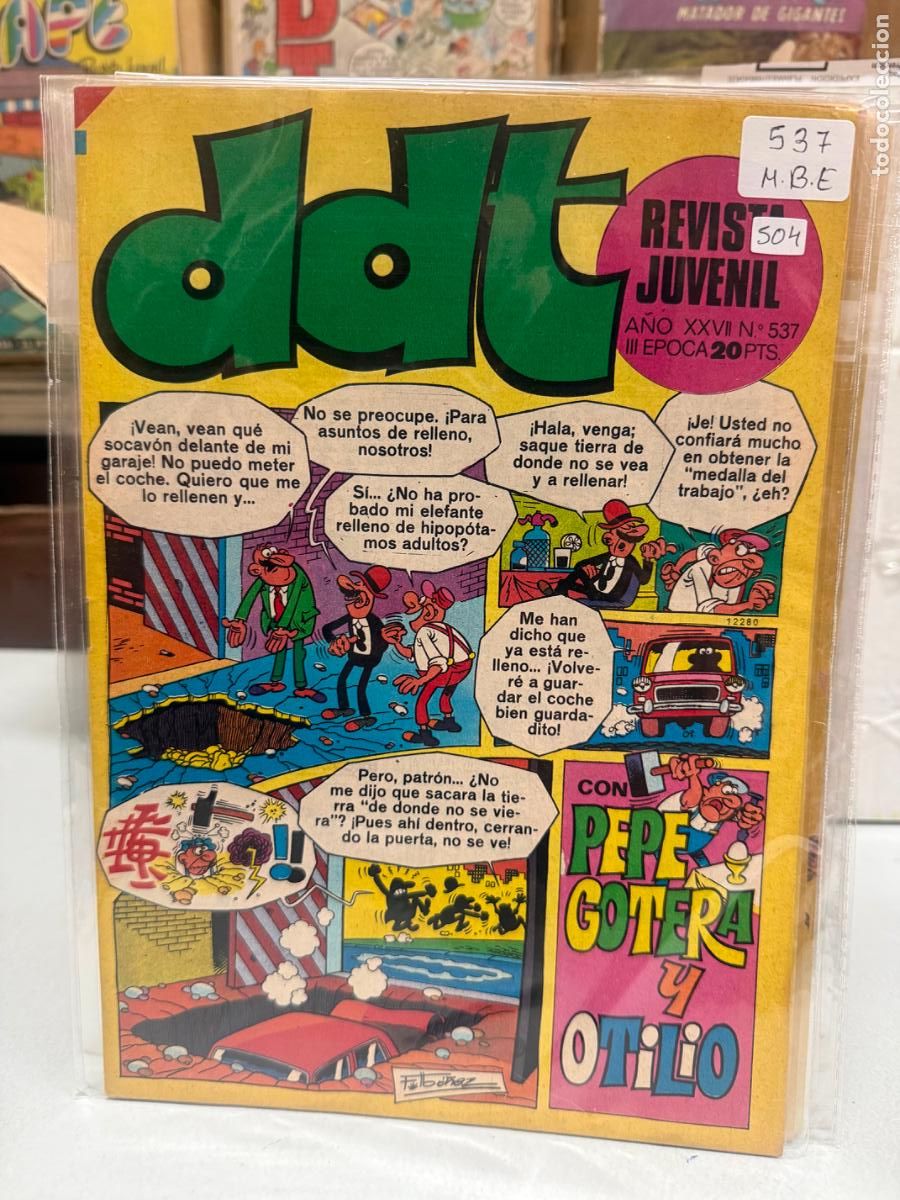 Tebeos: ddt editorial bruguera numero 537
