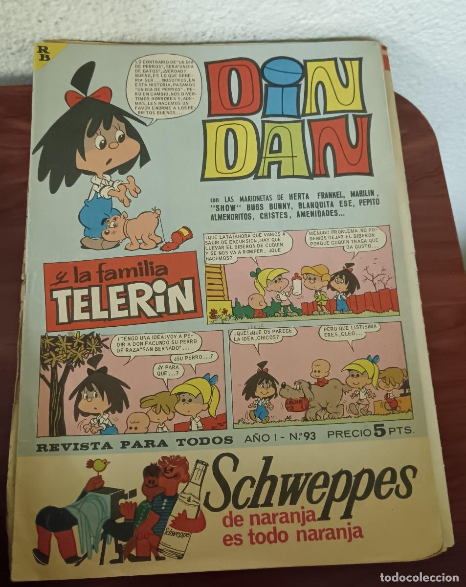 Tebeos: DIN DAN Y LA FAMILIA TELER&Iacute;N A&Ntilde;O I N&ordm; 93 30 ENERO 1967
