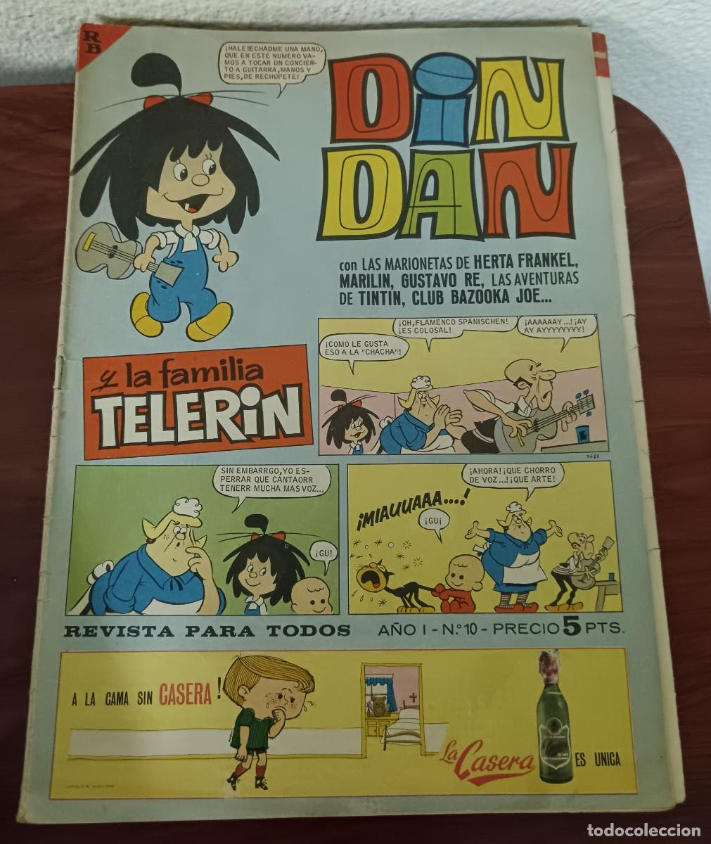 Tebeos: DIN DAN Y LA FAMILIA TELER&Iacute;N A&Ntilde;O I N&ordm; 10 28 JUNIO 1965
