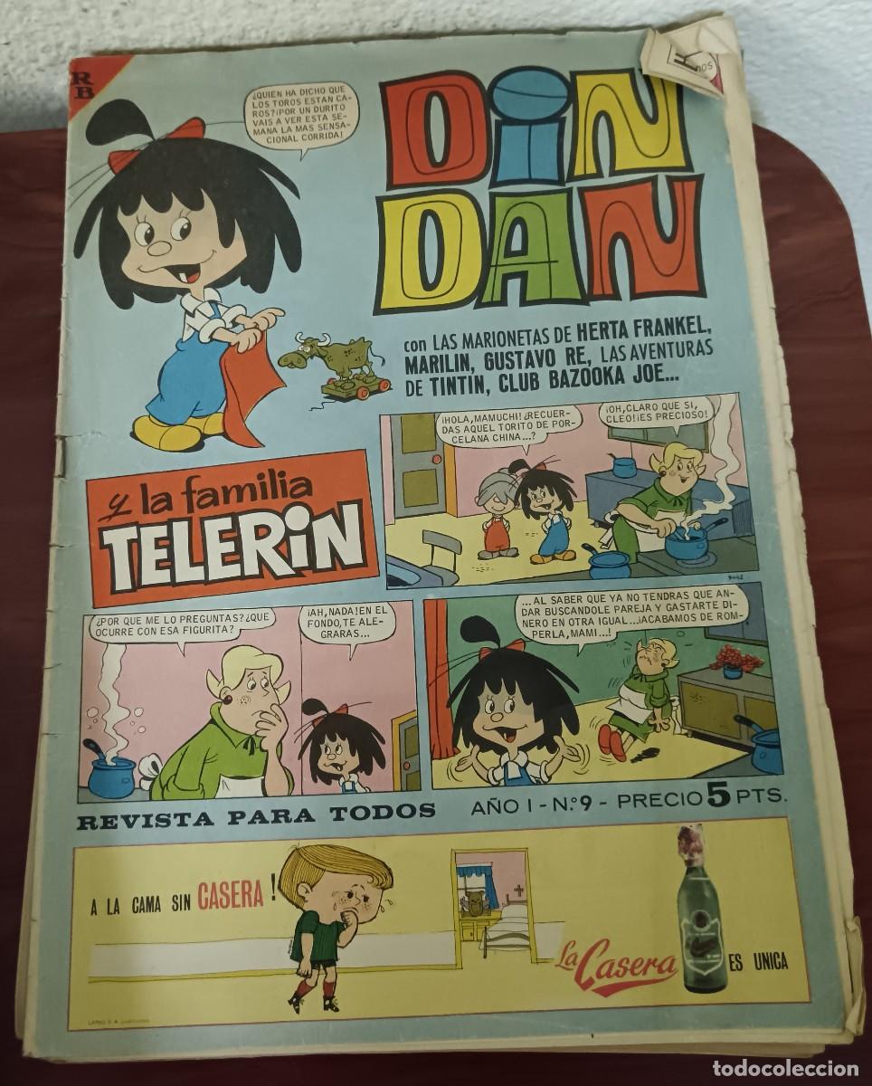 Tebeos: DIN DAN Y LA FAMILIA TELER&Iacute;N A&Ntilde;O I N&ordm; 9 21 JUNIO 1965