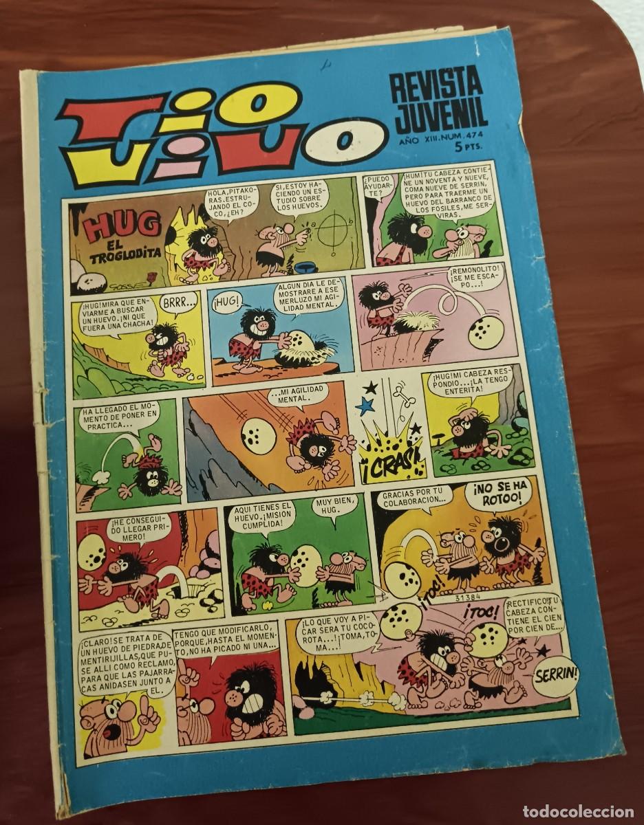 Tebeos: T&Iacute;O VIVO A&Ntilde;O XIII N&ordm; 474 EDITORIAL BRUGUERA 6 ABRIL 1970 2&ordf; &Eacute;POCA