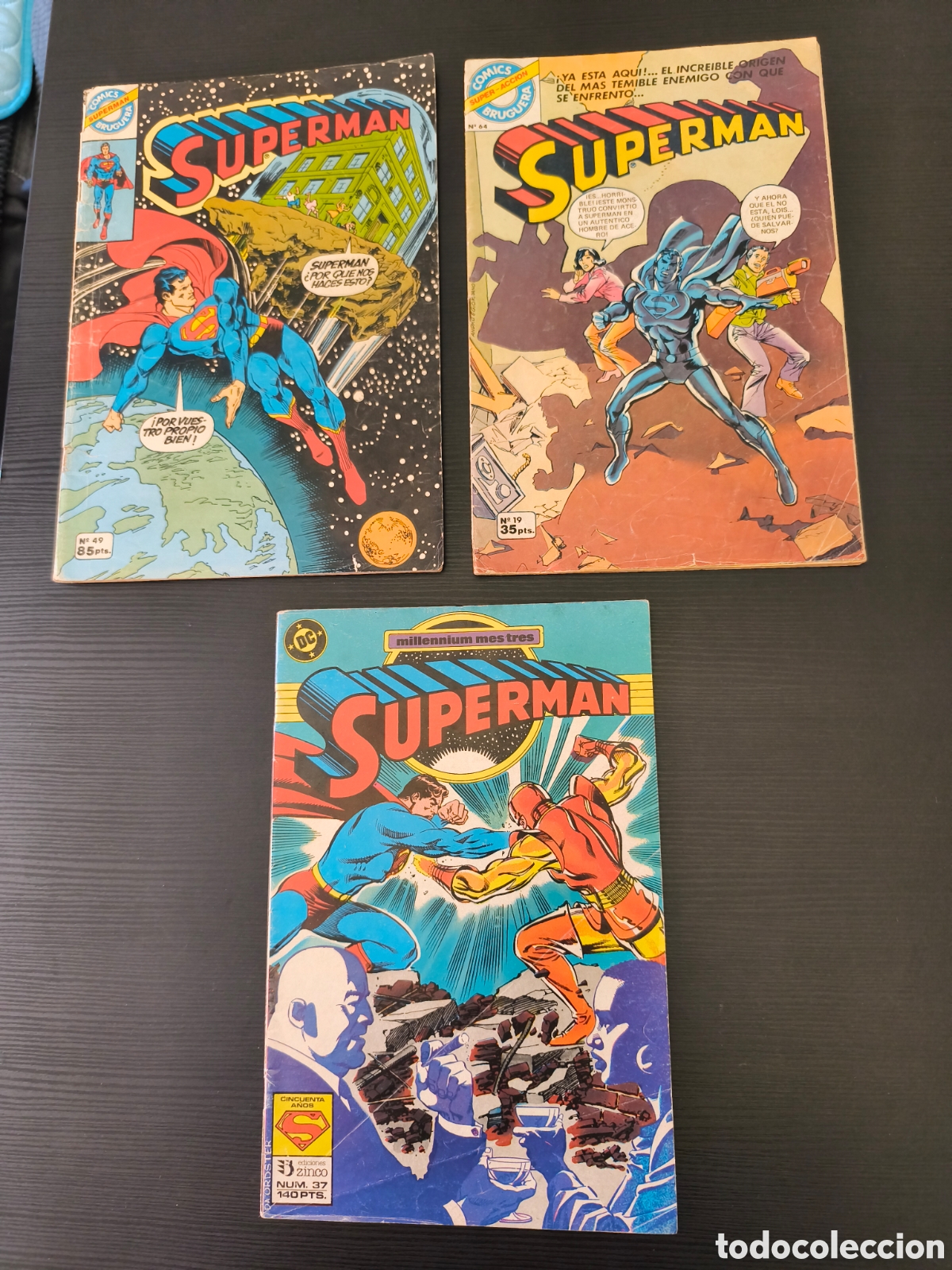 Comics: SUPERMAN BRUGUERA 19 - SUPERMAN BRUGUERA 49 - SUPERMAN 37 ZINCO