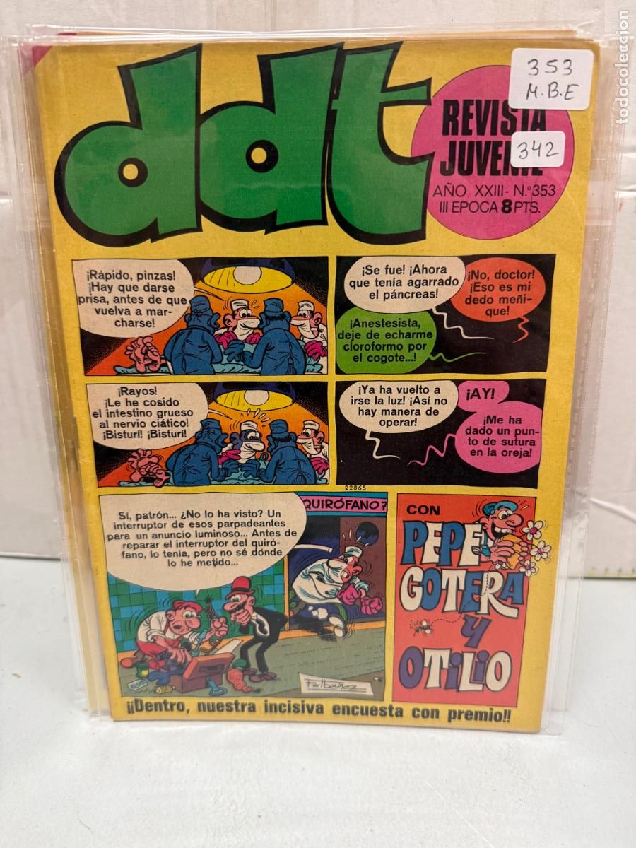 Tebeos: ddt editorial bruguera numero 353
