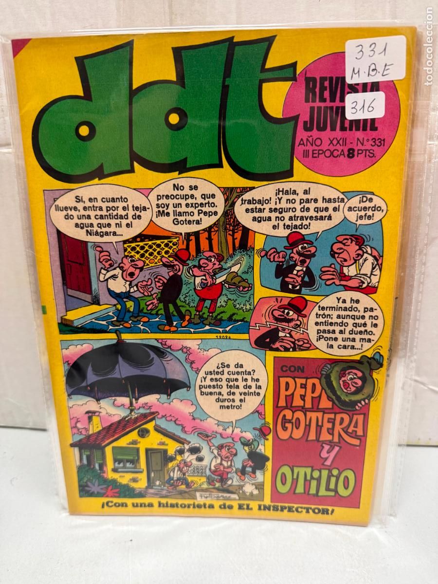 Tebeos: ddt editorial bruguera numero 331