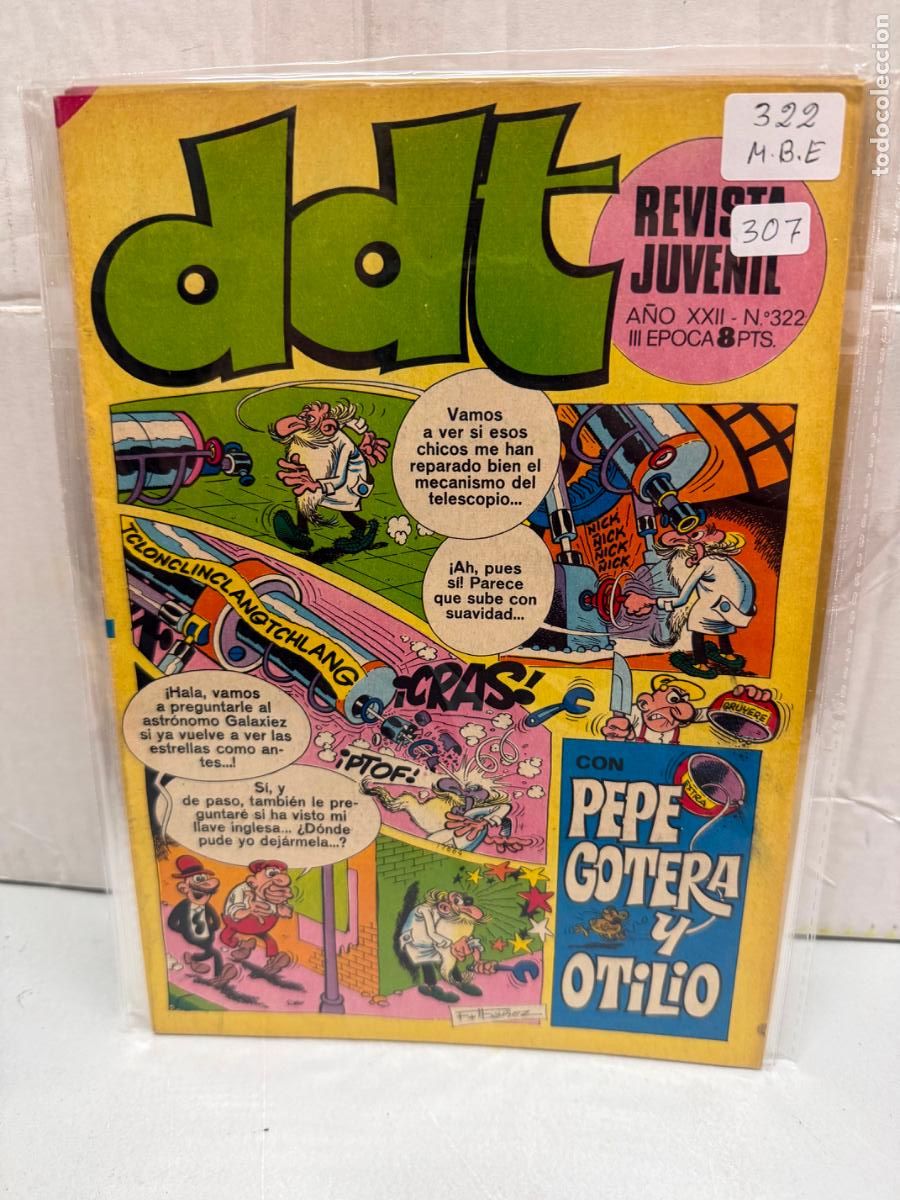Tebeos: ddt editorial bruguera numero 322