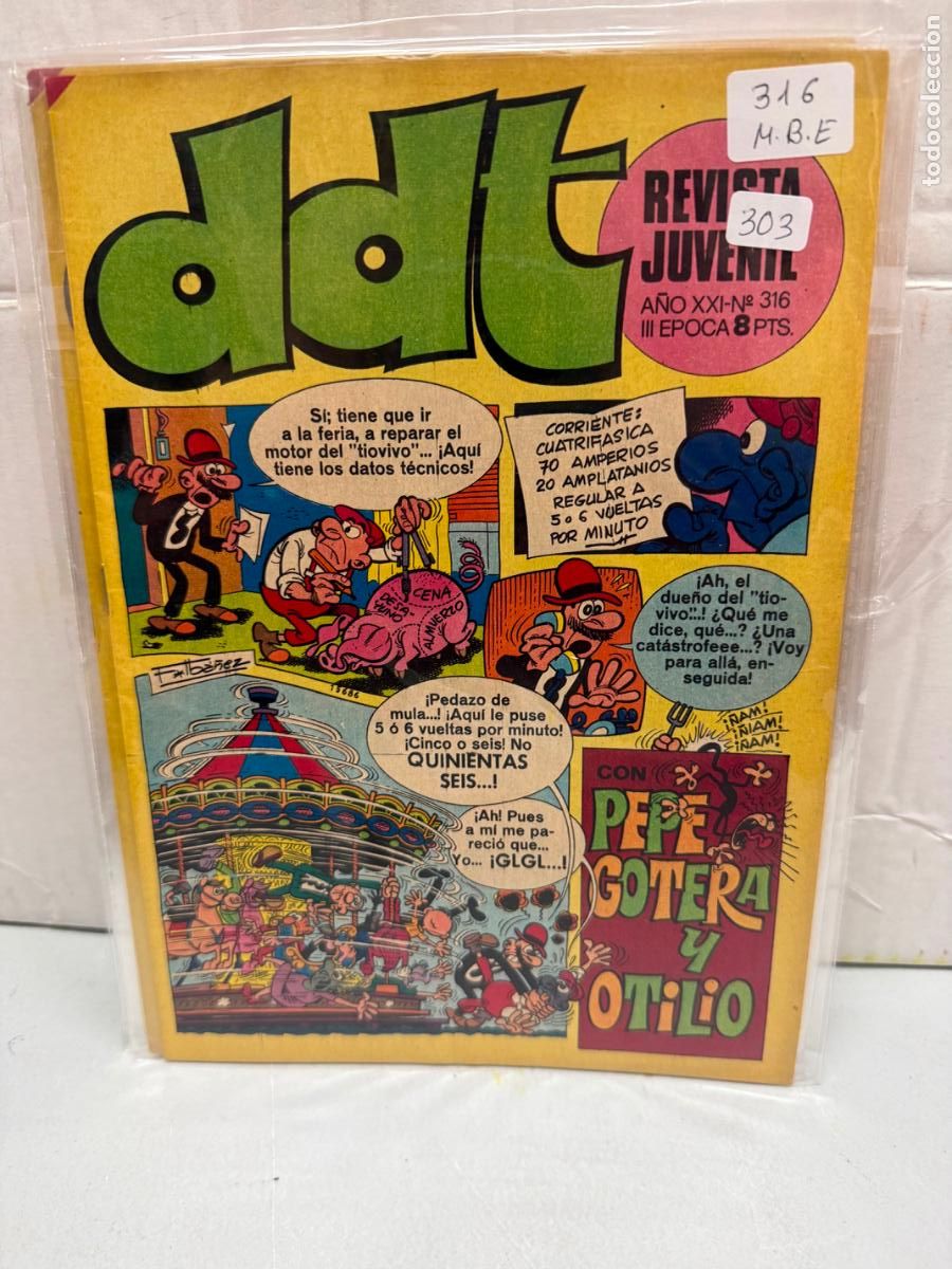 Tebeos: ddt editorial bruguera numero 316