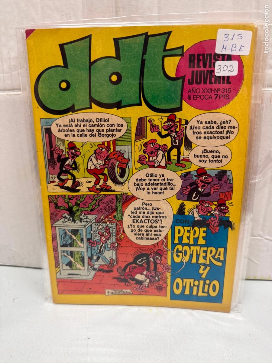 Tebeos: ddt editorial bruguera numero 315