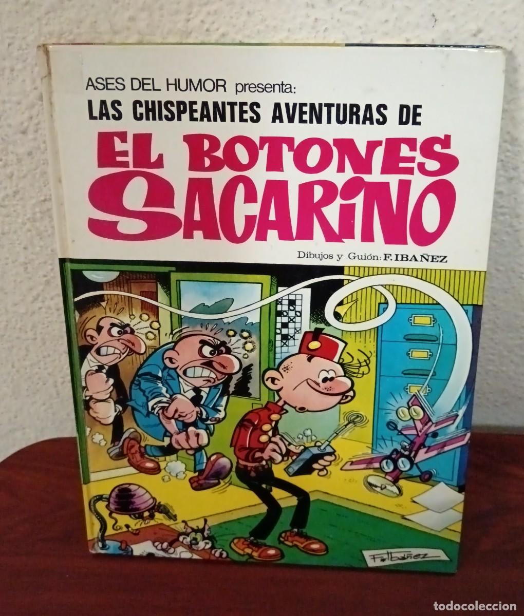 Tebeos: ASES DEL HUMOR N&ordm; 19 LAS CHISPEANTES AVENTURAS DE EL BOTONES SACARINO BRUGUERA A&Ntilde;O 1972