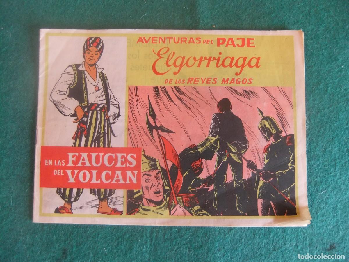 Tebeos: AVENTURAS DEL PAGE ELGORRIAGA DE LOS REYES MAGOS EN LAS FAUCES DEL VOLCAN