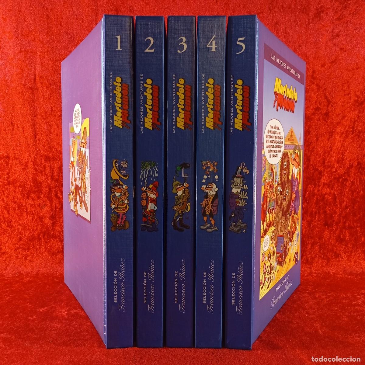 Tebeos: LAS MEJORES AVENTURAS DE MORTADELO Y FILEMON - SELECCI&Oacute;N DE FRANCISCO IB&Aacute;&Ntilde;EZ - LOTE 5 TOMOS / 1357