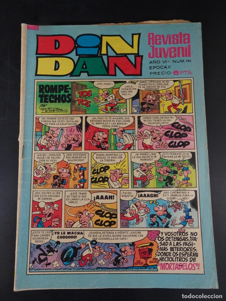 Tebeos: REVISTA JUVENIL DIN DAN N&ordm; 185 , ED BRUGUERA, VER FOTOS