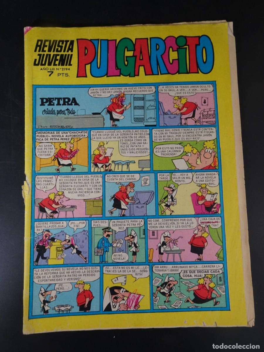 Tebeos: REVISTA JUVENIL PULGARCITO N&ordm; 2194 , ED BRUGUERA, VER FOTOS