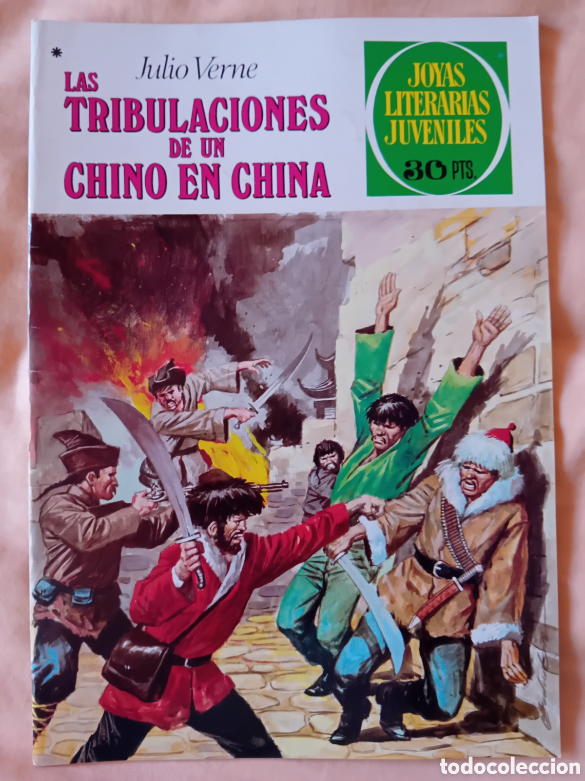 Tebeos: Las tribulaciones de un chino en China, Julio Verne. Joyas literarias juveniles. Primera ed. 1978