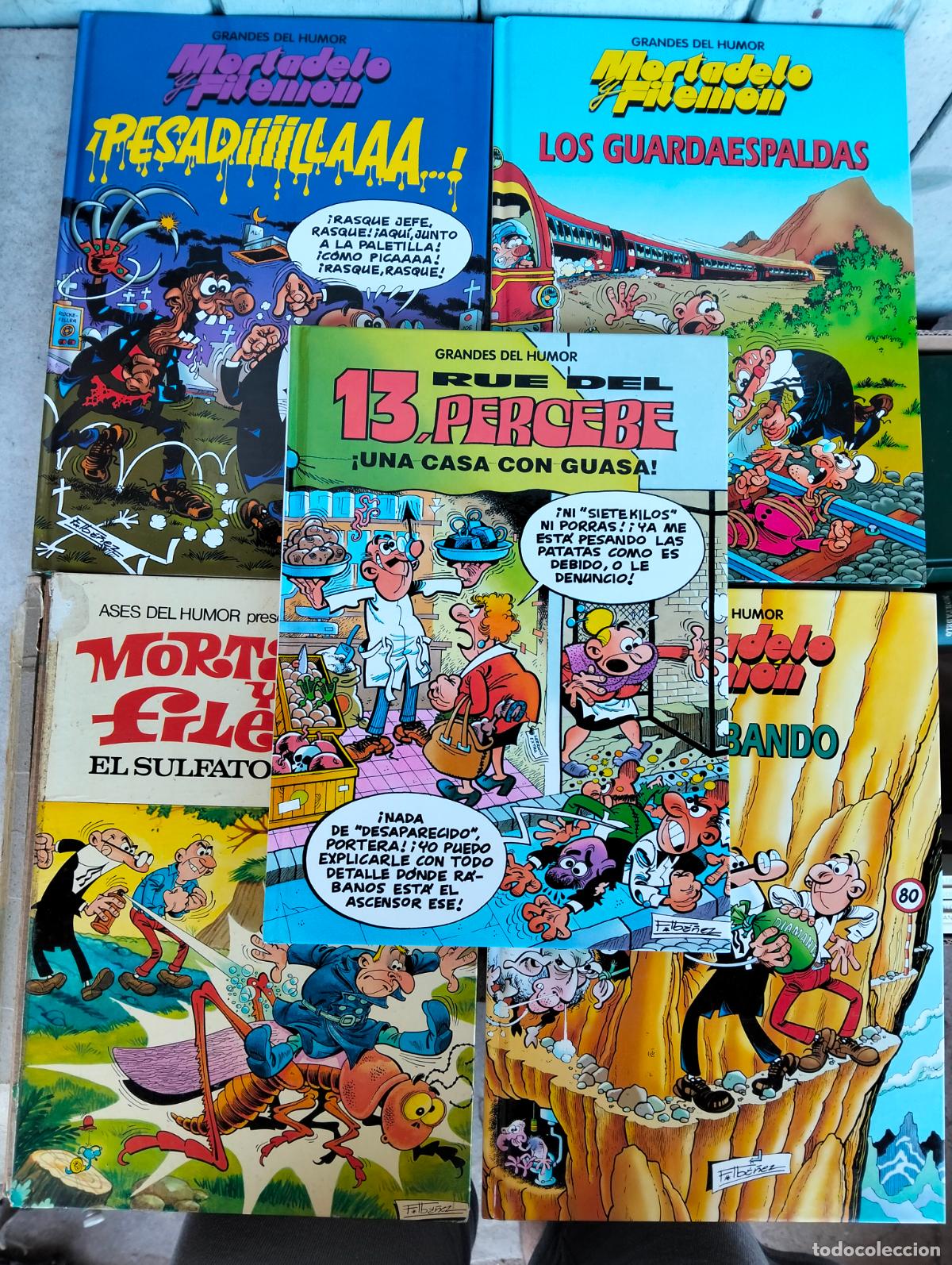 Livros de Banda Desenhada: Lote Mortadelo y Filemon rue del percebe 13 Iba&ntilde;ez F 5 libros lote de tebeos c&oacute;mics novela visual