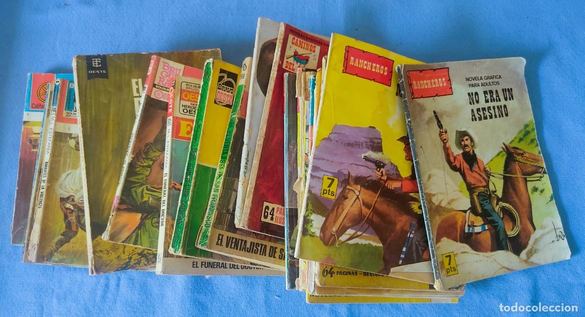 Tebeos: LOTE DE 19 EJEMPLARES ORIGINALES DEL OESTE RANCHEROS CAMINOS DEL OESTE ETC DE BRUGUERA Y OTROS
