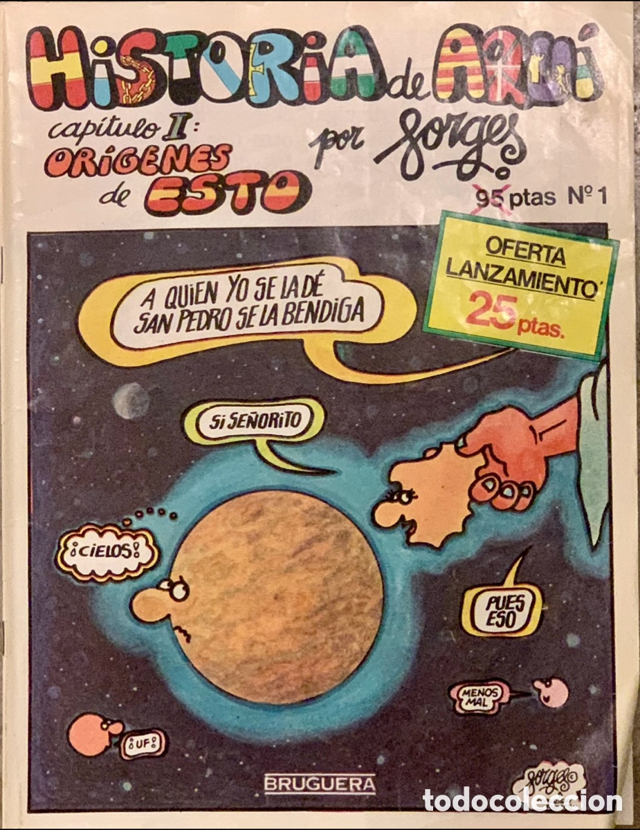 Tebeos: Revista C&oacute;mic. Historia de aqu&iacute;, n&ordm; 1. FORGES. 1980. Bruguera.
