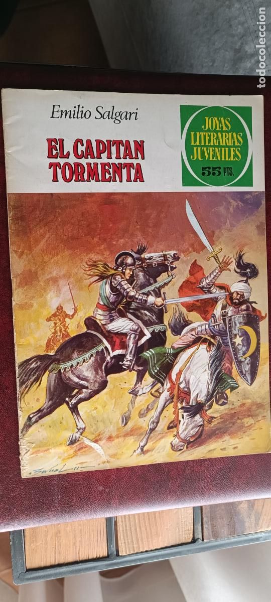 Tebeos: El Capit&aacute;n Tormenta, Joyas literarias juveniles n&ordm; 239, Emilio Salgari, 1981 - 1&ordf; edici&oacute;n