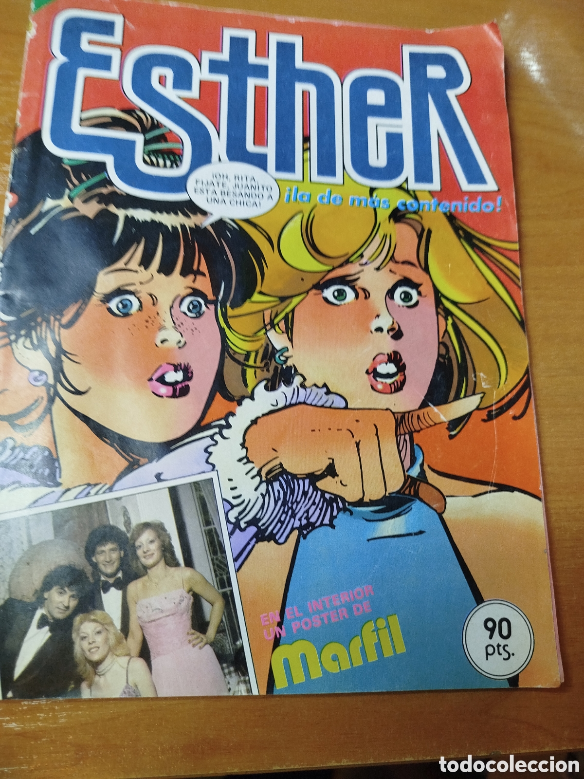 Tebeos: Esther. la dem&aacute;s contenido. Poster de marfil. Mafalda