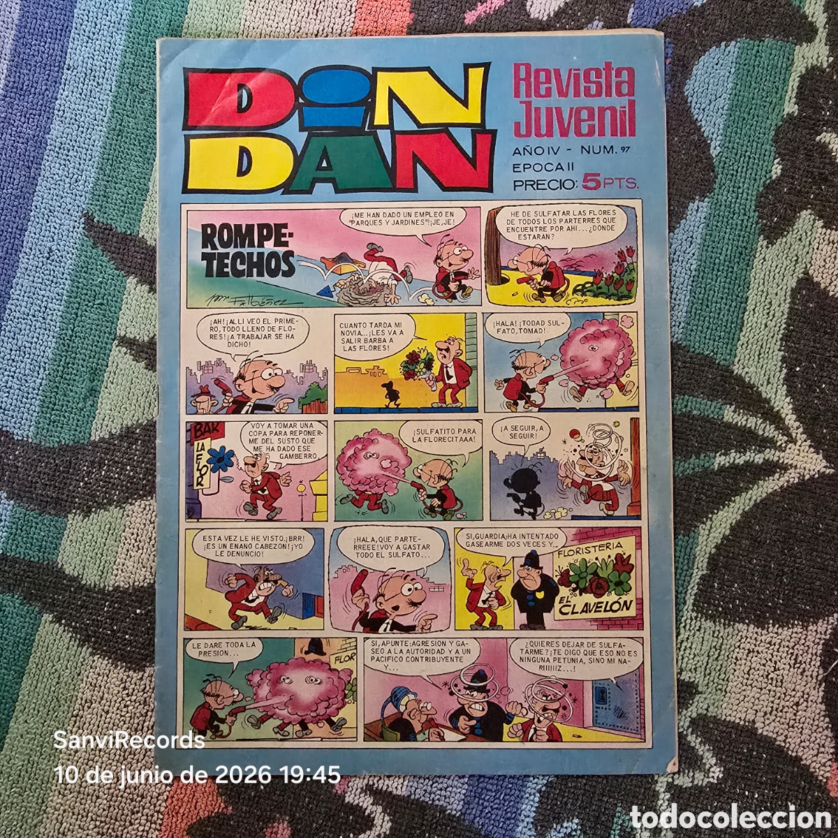 Tebeos: DIN DAN, REVISTA JUVENIL 97 (A&Ntilde;O V) (BRUGUERA)