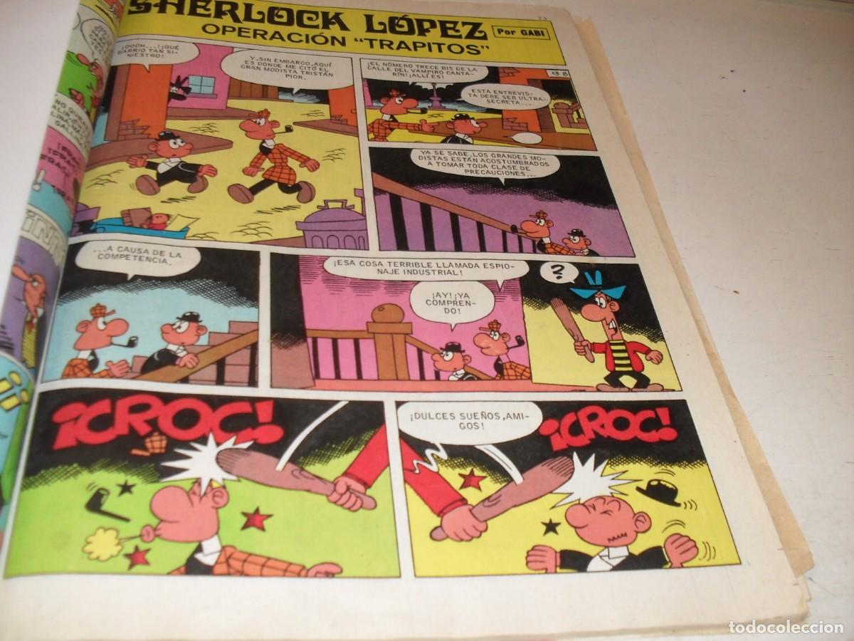 Tebeos: (REF.96),EN 14 PAGINAS SHERLOCK LOPEZ:OPERACION TRAPITOS,DE GABI.BRUGUERA,1976