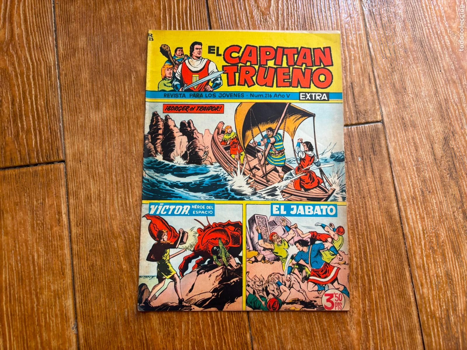 Tebeos: EL CAPITAN TRUENO EXTRA N&ordm; 216 EDITORIAL BRUGUERA ORIGINAL