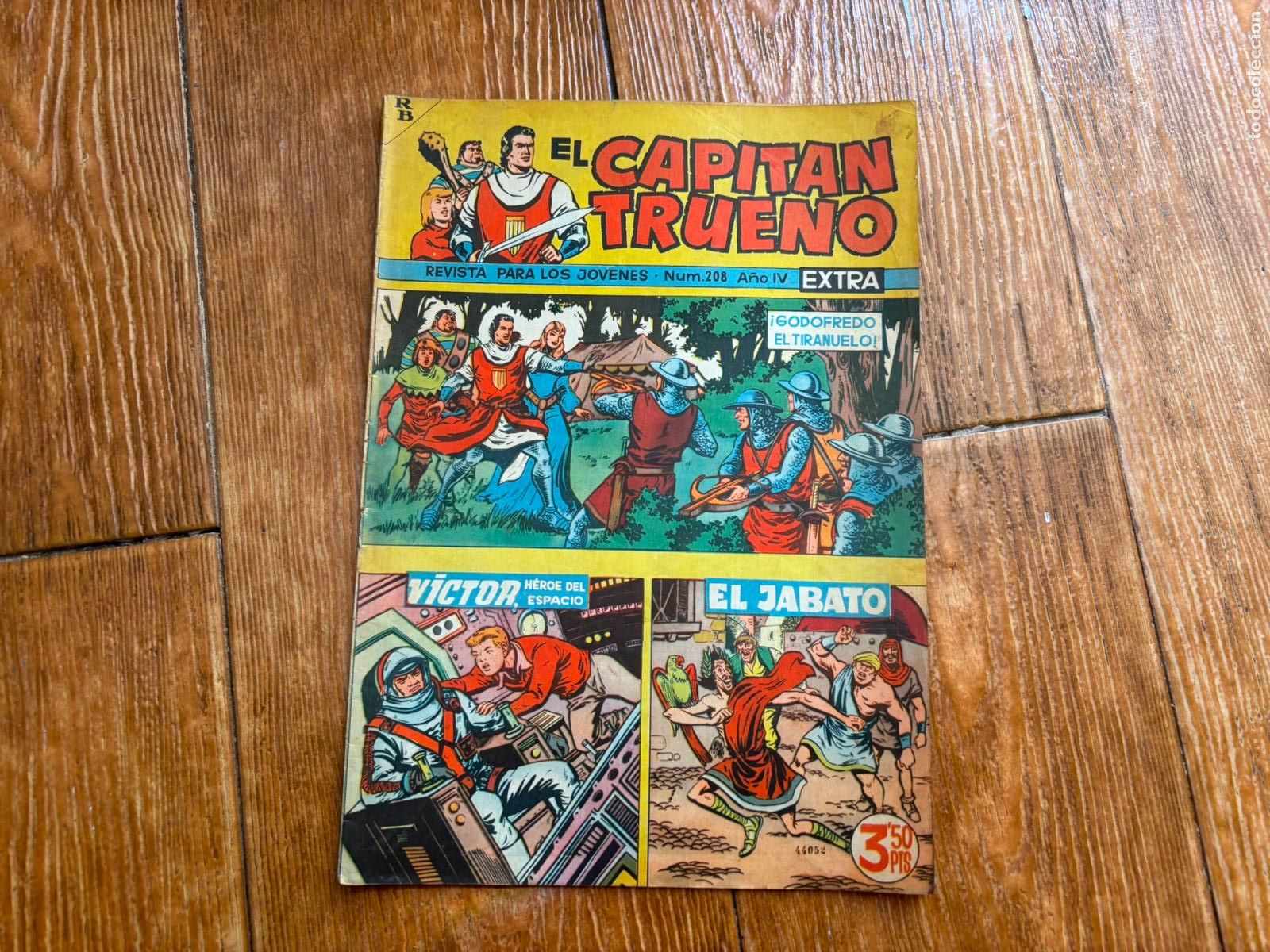 Tebeos: EL CAPITAN TRUENO EXTRA N&ordm; 208 EDITORIAL BRUGUERA ORIGINAL