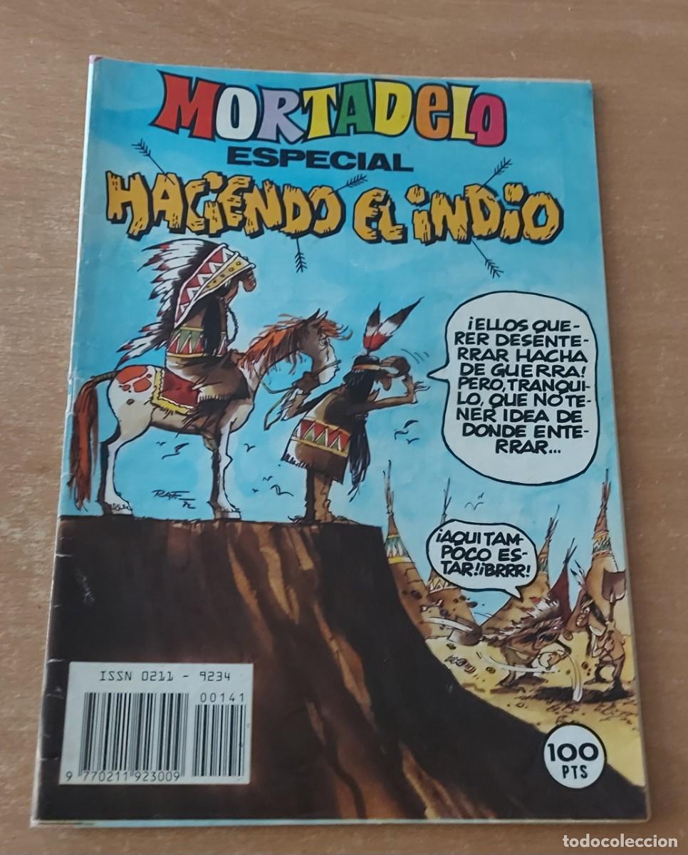 Tebeos: Mortadelo especial 141 haciendo el indio con p&oacute;ster