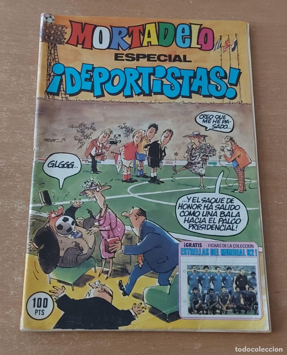 Tebeos: Mortadelo especial 132 deportistas con fichas mundial 82