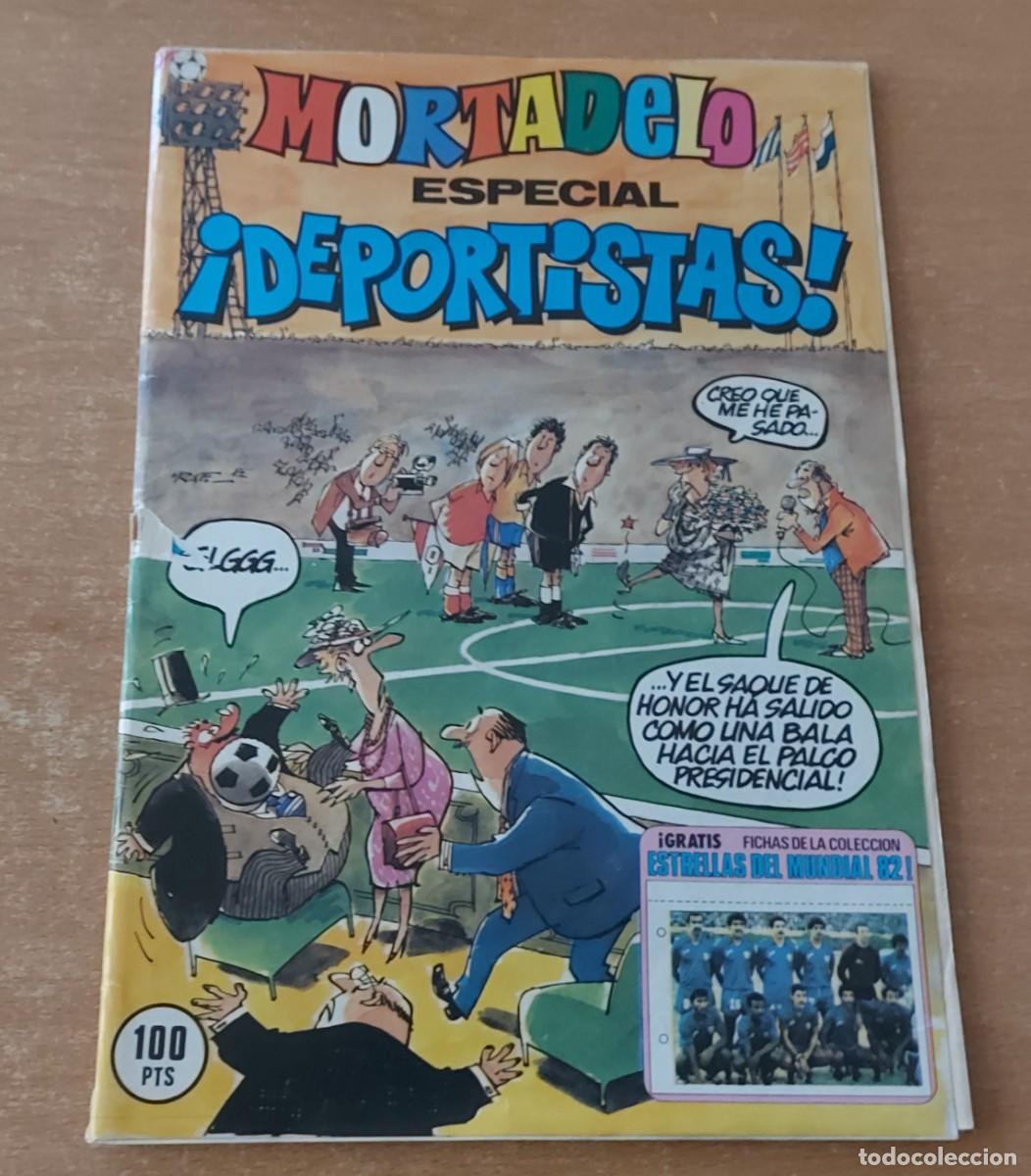 Tebeos: Mortadelo especial 132 deportistas con fichas mundial 82