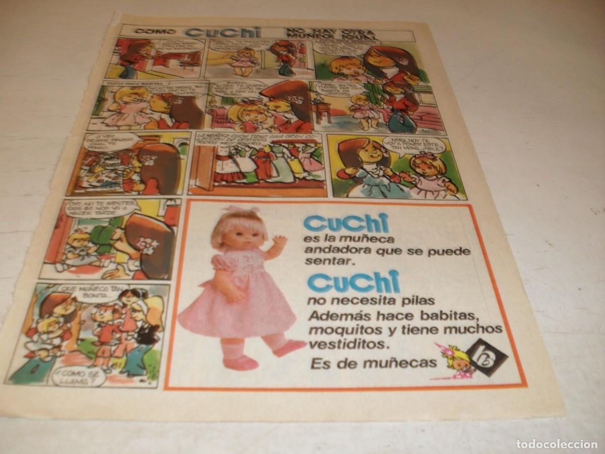 Tebeos: (REF.95),LAMINA PUBLICITARIA COMO CUCHI NO HAY OTRA MU&Ntilde;ECA IGUAL.BRUGUERA,A&Ntilde;OS 70