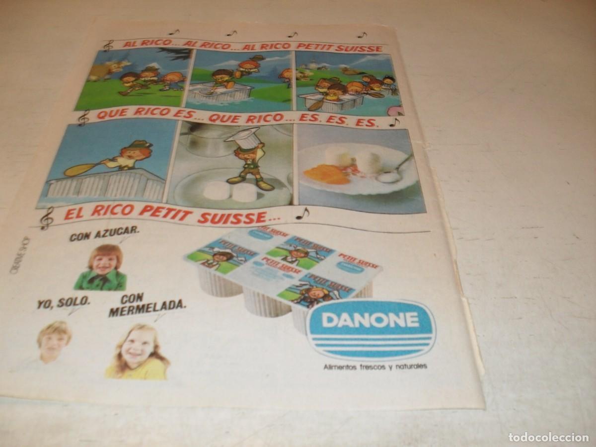 Tebeos: (REF.95),LAMINA PUBLICITARIA EL RICO PETIT SUISSE DANONE.BRUGUERA,A&Ntilde;OS 70