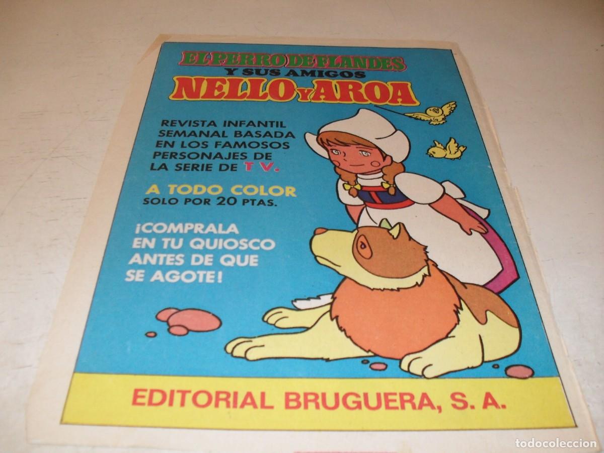 Tebeos: (REF.95),BELLA LAMINA PUBLICITARIA EL PERRO DE FLANDES.BRUGUERA,1980