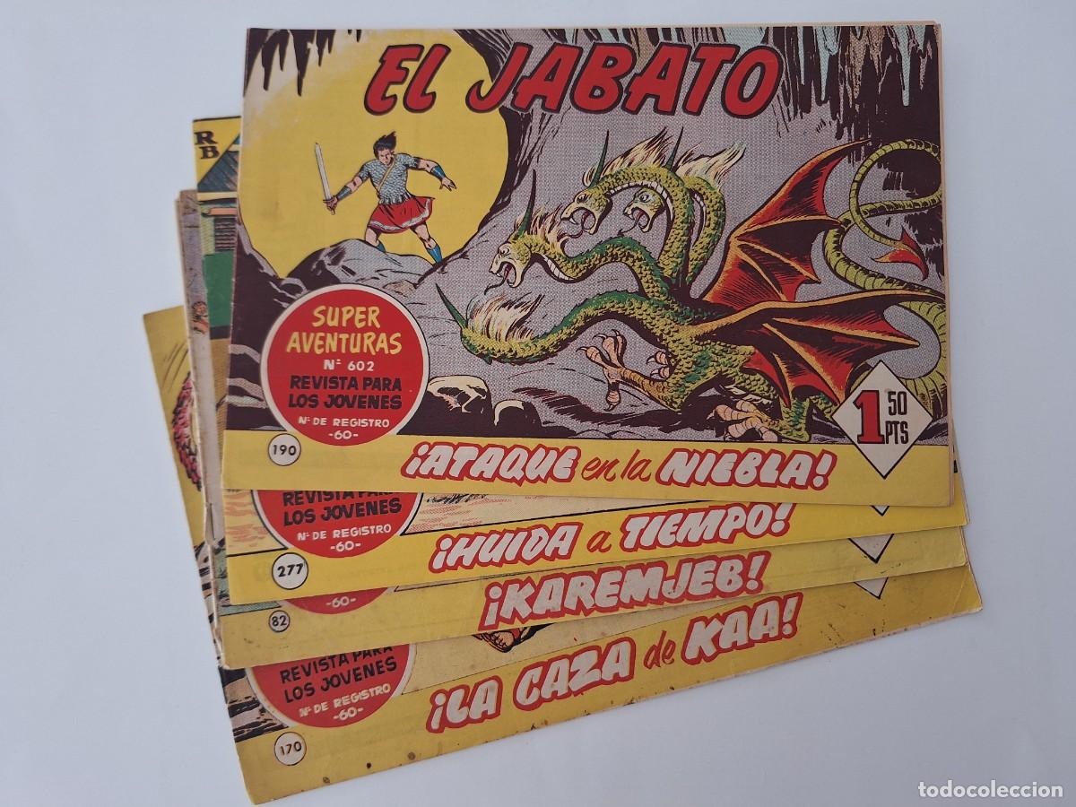 Comics: LOTE 5 COMICS SUPER AVENTURAS EL JABATO EDITORIAL BRUGUERA RV